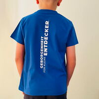 T-Shirt Kinder in Blau, Schwalbennest